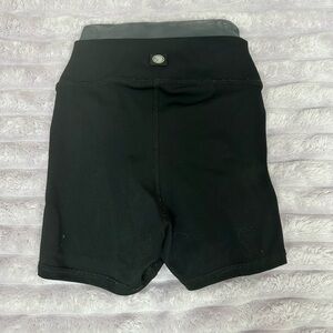 Five Dancewear Black with gray mesh dance Shorts